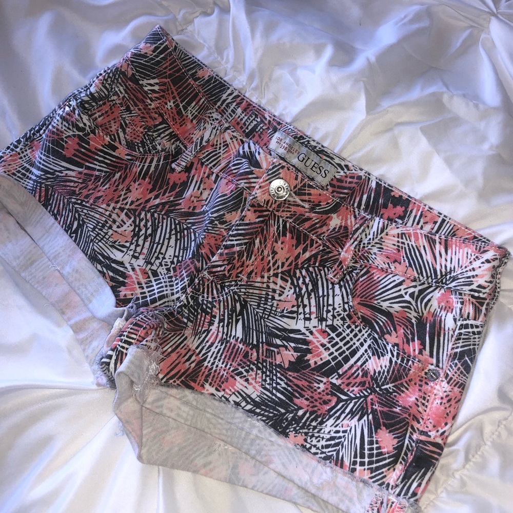 GUESS palm shorts